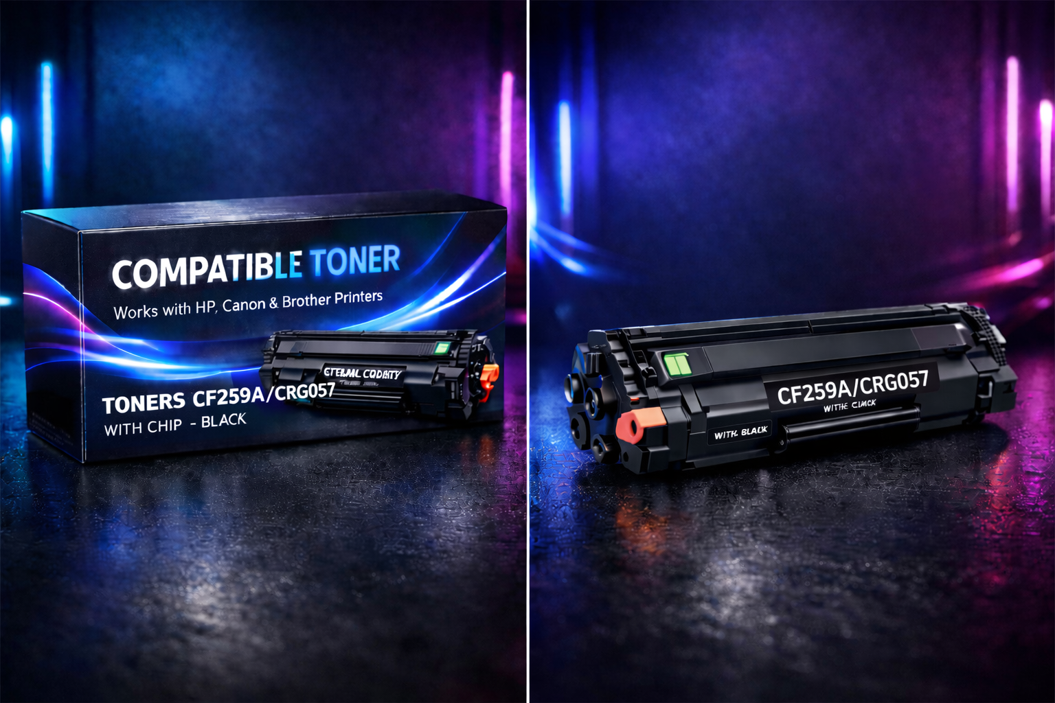 TONERS CF259A/CRG057   WITH CHIP - BLACK | Compatible Toner