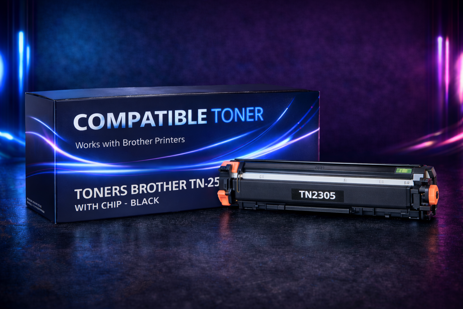 TONERS BROTHER TN2305 WITH CHIP - BLACK   | Compatible Toner