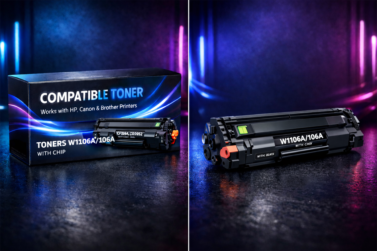 TONERS W1106A/106A WITH CHIP  | Compatible Toner