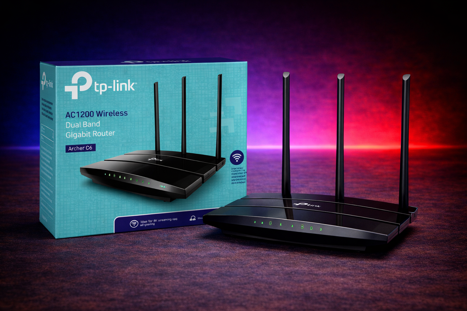 AC1200 Wi-Fi Router | 300 Mbps on 2.4GHz and ~867 Mbps on 5GHz