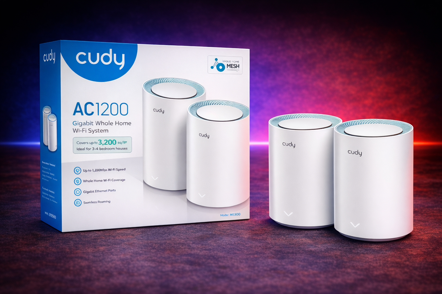 AC1200 Wi-Fi Gigabit Mesh Solution | M1300(2-Pack)