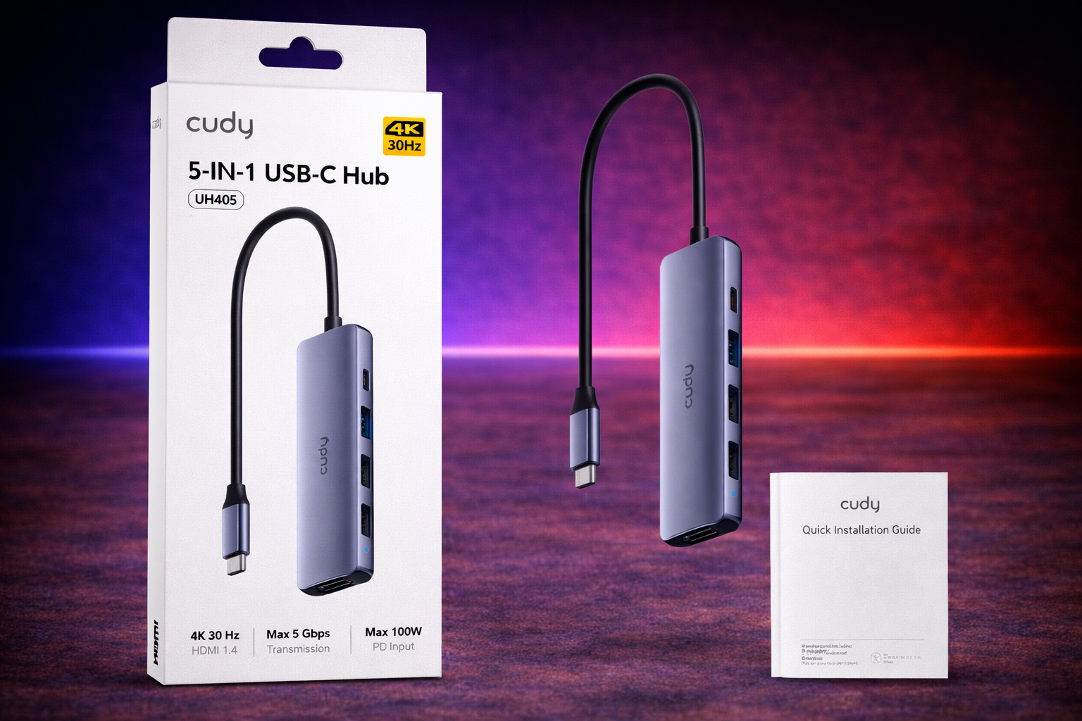 5-IN-1 USB-C Hub with 4K HDMI | UH405