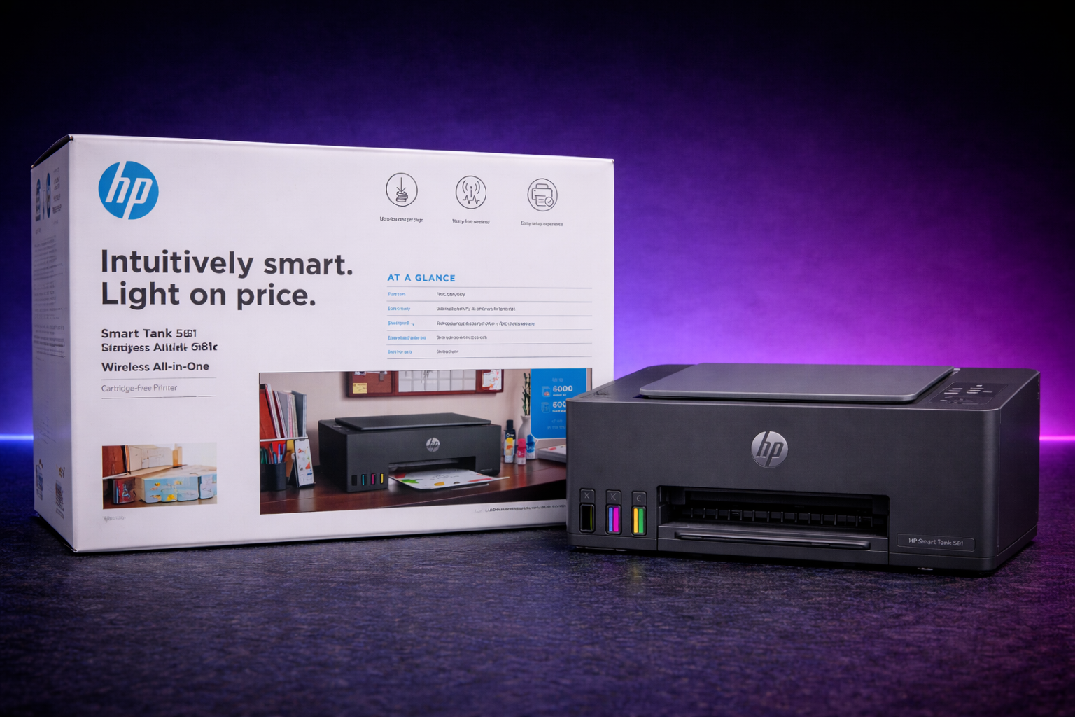 HP Smart Tank 581 All-in-One Printer, Color Printer for Home/office