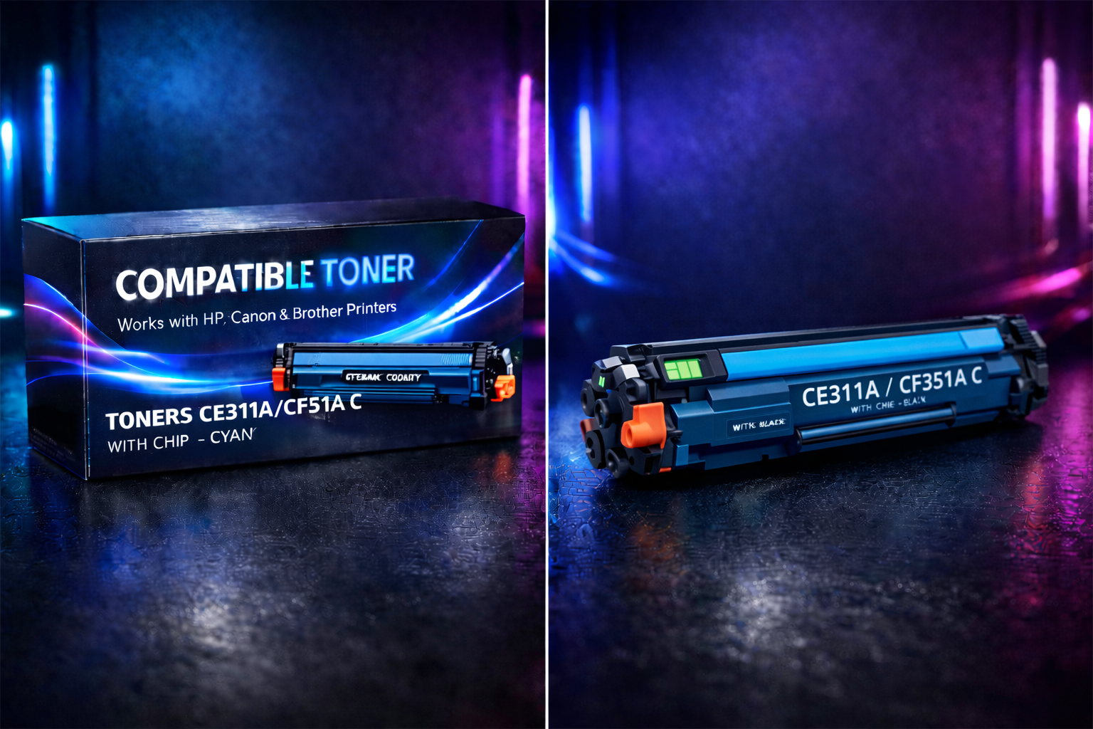 TONERS CE310A/CF350A WITH CHIP - FULL SET | Compatible Toner
