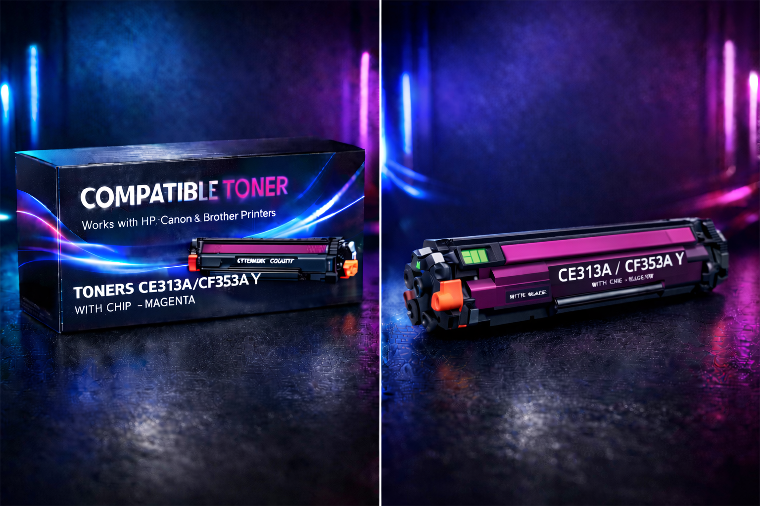TONERS CE310A/CF350A WITH CHIP - FULL SET | Compatible Toner