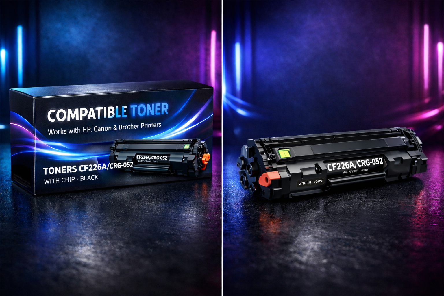 TONERS CF226A/CRG-052 WITH CHIP - BLACK | Compatible Toner