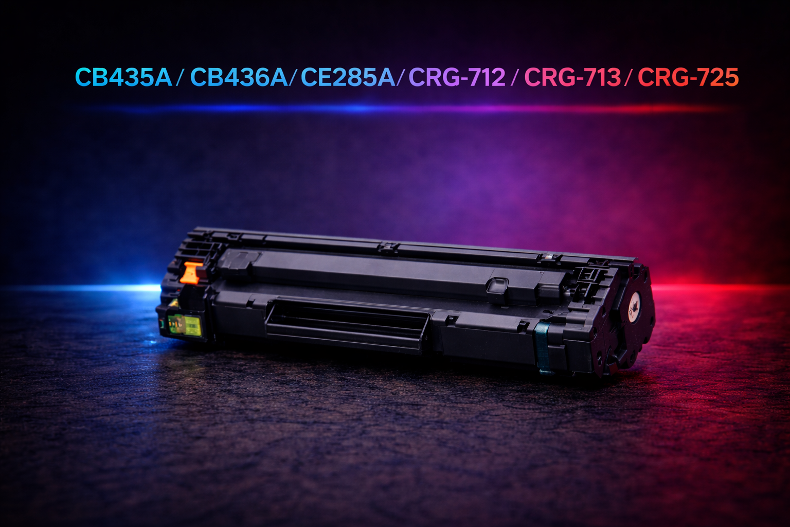 TONERS CB435A/CB436A/CE285A/CRG-712/CRG-713/CRG-725 WITH CHIP - BLACK