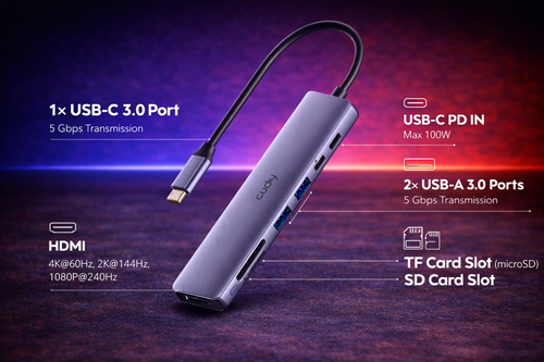7-IN-1 USB C Hub with 4K HDMI | UH407