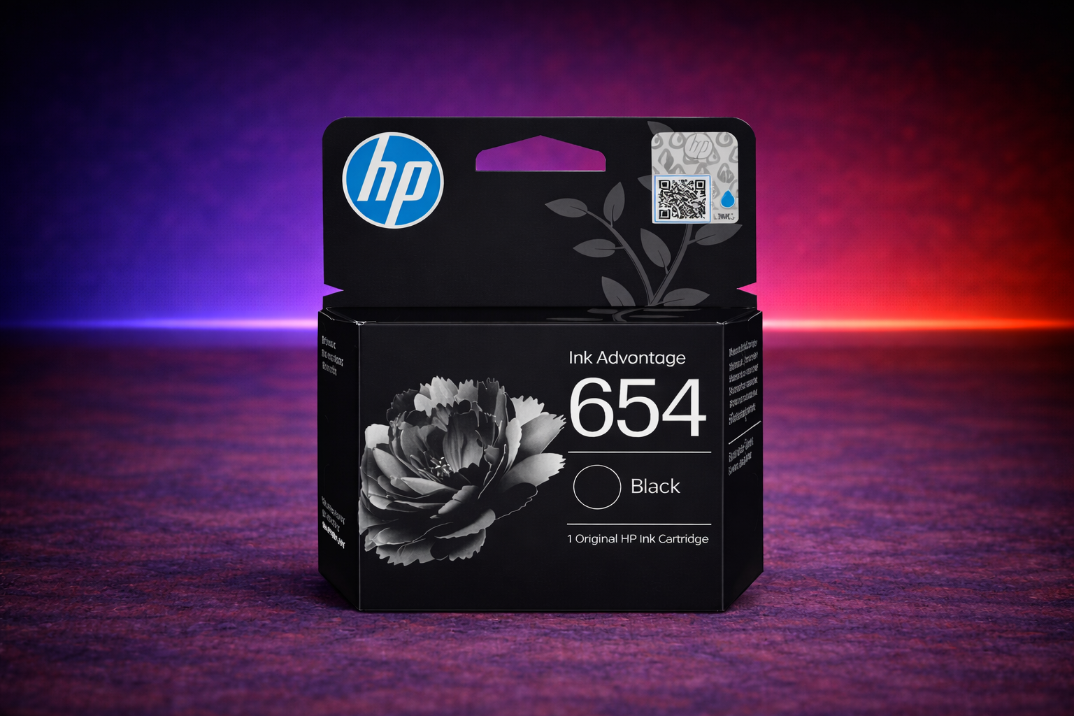 HP 654 Black Original Ink Advantage Cartridge | Compatible for HP DeskJet Ink Advantage 2900, 4300, 6575 Printer Series